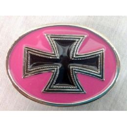 36 Bulk Pink Cross Belt Buckle