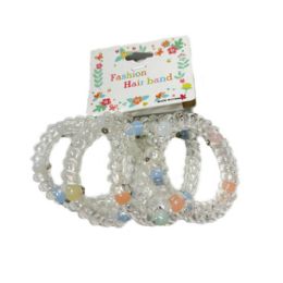 24 Bulk Loose Knitted Ear Band With FloweR-Multicolor