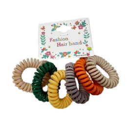 24 Bulk 6pc Coil Hair Ties [colored]