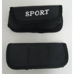 24 Bulk Black Nylon Sport Cell Phone Case