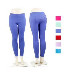 36 Bulk Ladies Black Stretch Pants Leggings