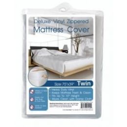 24 Bulk Heavy Duty Zippered Mattress Cover Full