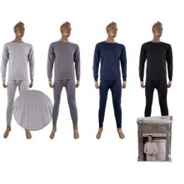 48 Bulk Mens Fleece Thermal SeT-Asst Color