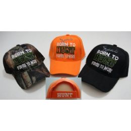 24 Bulk Born To HunT-Forced To Work Hat