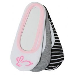 60 Bulk 3 Pack Ladies Foot Liners Assorted Colors