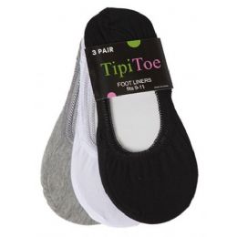 60 Bulk 3 Pack Ladies Foot Liners Assorted Colors