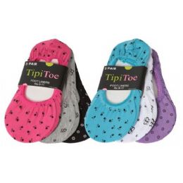 60 Bulk 3 Pack Ladies Foot Liners Assorted Colors