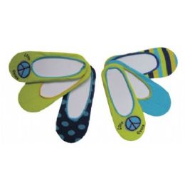 60 Bulk 3 Pack Ladies Foot Liners Assorted Colors