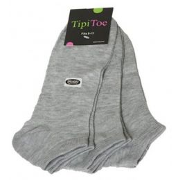 60 Bulk Womens Ankle Sock Sizes 9-11 Grey Color Only