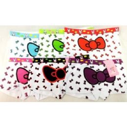 72 Bulk Girl's Hello Kitty Bow Under Pants Panties Shorts