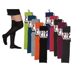 60 Bulk Women Over The Knee Solid Colors