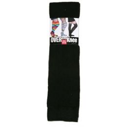 60 Bulk Women Over The Knee Socks In Black