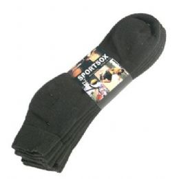 60 Bulk Mens 3 Pack Ankle Sport Ankle Sock Size 10-13 Black Color Only