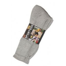 60 Bulk Mens 3 Pack Low Cut Sock Size 10-13 Grey Color Only