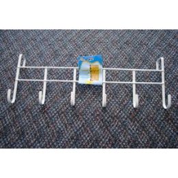 48 Bulk White OveR-ThE-Door Rack With 6 Hooks