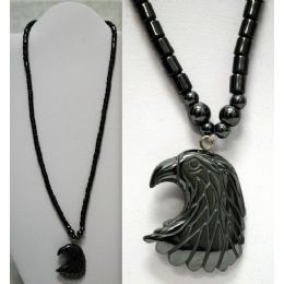 48 Bulk Magnetic Hematite Necklace Eagle
