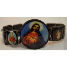 120 Bulk Wood Bracelet Rosary Jesus
