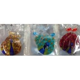 120 Bulk Teardrop Shape Shell Peacock Earring