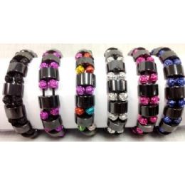 72 Bulk Small Rose Beads Bracelets