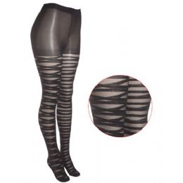 36 Bulk Ladies Printed Tights