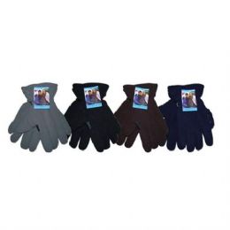 24 Bulk Winter Fleece Glove Men hd