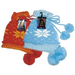 24 Bulk Winter Knit Hat W/ Pom Pom
