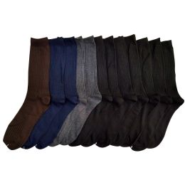 120 Bulk Men's Dress Sock In Assorted Colors