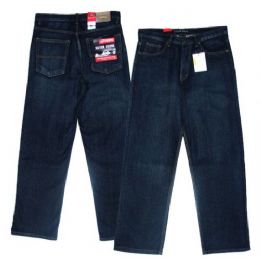 14 Bulk Big Men's 5-Pocket Cross Hatch Ring Spun Denim Jeans