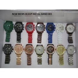 24 Bulk Heavy Metal Mens Watches