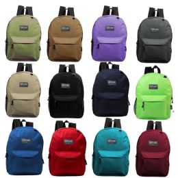 17 Kids Basic Wholesale Backpack in 12 Colors - Bulk Case of 24 Backp