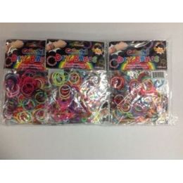 144 Bulk 300 Pc Count Loom Bands Assorted Colors
