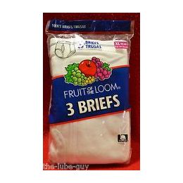 48 Bulk Fruit Of The Loom Boy's 3 Pack White Briefs
