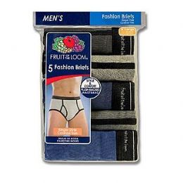 24 Bulk Fruit Of The Loom 6 Pack Men's Color Briefs