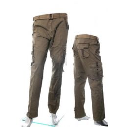 12 Bulk Men's Fashion Cargo Pants 100% Cotton Size Scale A