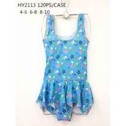 120 Bulk Girls 1pc Swim Set