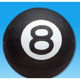 25 Bulk Standard Size Basketball With An 8 Ball Design