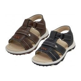 24 Bulk Boy's  Touch Closure Strap Sandals