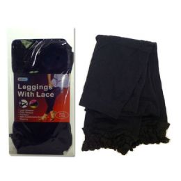 288 Bulk Leggings Striped 84cm Black cl