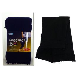 288 Bulk Leggings 90% 79cm Black Clr