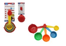144 Bulk MEASURING CUPS 5-Piece Assorted Color