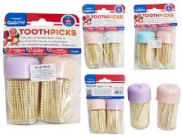 96 Bulk TOOTHPICK 2-Piece 150-Piece 1.6" Diameter X3.25" High