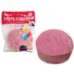 96 Bulk Pink Streamer 1pc