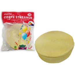 96 Bulk 1pc Yellow Streamer