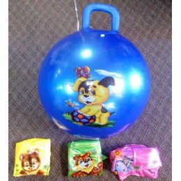 24 Bulk Large Bouncing Ball With Handle