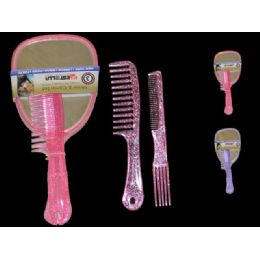 24 Bulk Mirror+comb Set 2pcs Pls