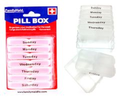 72 Bulk 7 Day Pill Box