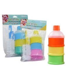 48 Bulk 2pc Bottle Brushes+1pc Milk Powder Container