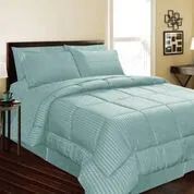 6 Bulk 1 Piece Embossed Comforter Queen Size In Assorted Colors