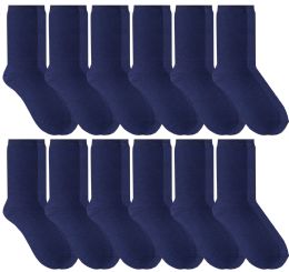 Bulk Yacht & Smith Womens Navy Crew Socks Size 9-11