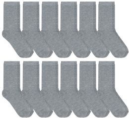 Bulk Yacht & Smith Womens Thin Gray Dress Sock, Cotton, Sock Size 9-11